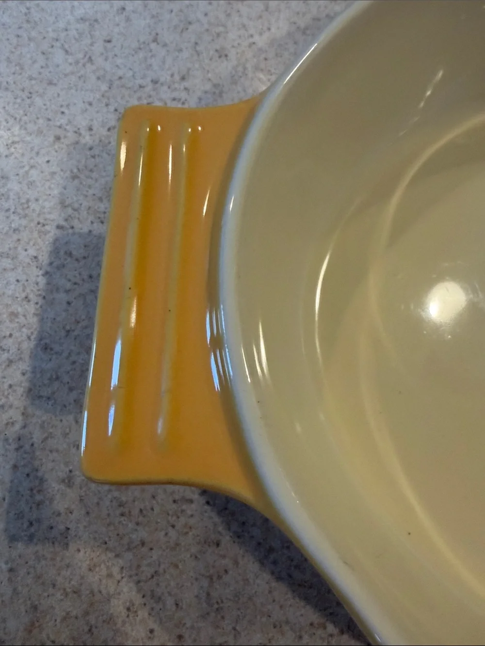 Yellow Ceramic Oven-to-Table Baking Dish-Cuisinart 14 in Oval dish
